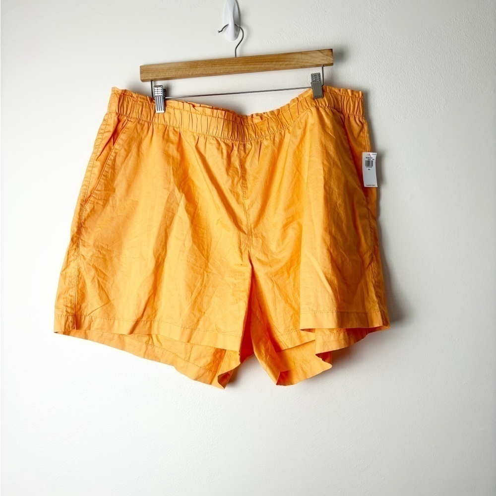 OLD NAVY • NEW Women’s Orange Elasticized Waistband Cotton Shorts Size XXL